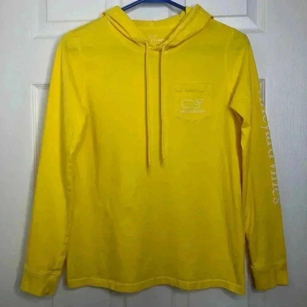 Vineyard Vines Pullover Hoodie Yellow Size XS